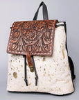 American Darling Hand Tooled Hair On Genuine Leather Women Bag Western Handbag Purse