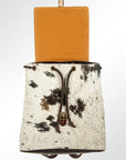 American Darling Hand Tooled Hair On Genuine Leather Women Bag Western Handbag Purse