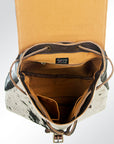 American Darling Hand Tooled Hair On Genuine Leather Women Bag Western Handbag Purse