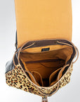American Darling Hand Tooled Hair On Genuine Leather Women Bag Western Handbag Purse