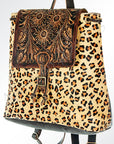 American Darling Hand Tooled Hair On Genuine Leather Women Bag Western Handbag Purse