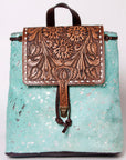 American Darling Hand Tooled Hair On Genuine Leather Women Bag Western Handbag Purse