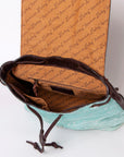 American Darling Hand Tooled Hair On Genuine Leather Women Bag Western Handbag Purse