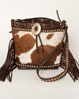 American Darling Bucket Hair On Genuine Leather Women Bag Western Handbag Purse