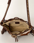 American Darling Bucket Hair On Genuine Leather Women Bag Western Handbag Purse