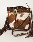 American Darling Bucket Hair On Genuine Leather Women Bag Western Handbag Purse