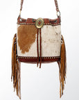 American Darling Bucket Hair On Genuine Leather Women Bag Western Handbag Purse