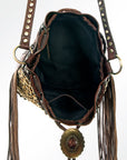 American Darling Bucket Hair On Genuine Leather Women Bag Western Handbag Purse