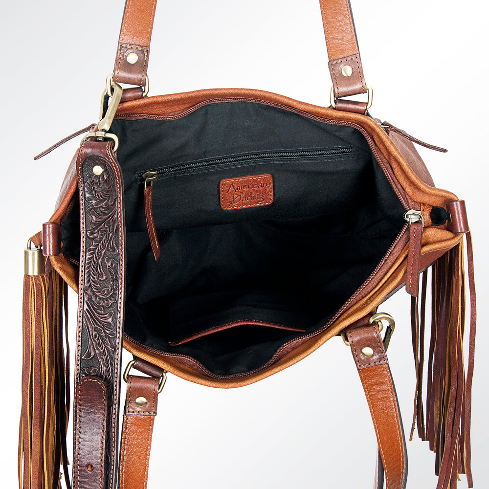 American Darling ADBGI103A Tote Hand Tooled Genuine Leather Women Bag Western Handbag Purse