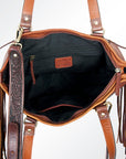American Darling ADBGI103A Tote Hand Tooled Genuine Leather Women Bag Western Handbag Purse