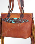 American Darling ADBGI103A Tote Hand Tooled Genuine Leather Women Bag Western Handbag Purse