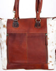 American Darling Tote Hand Tooled Hair On Genuine Leather Women Bag Western Handbag Purse