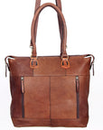 American Darling Tote Hand Tooled Hair On Genuine Leather Women Bag Western Handbag Purse
