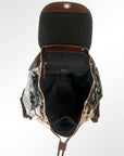 American Darling Hair On Genuine Leather Women Bag Western Handbag Purse