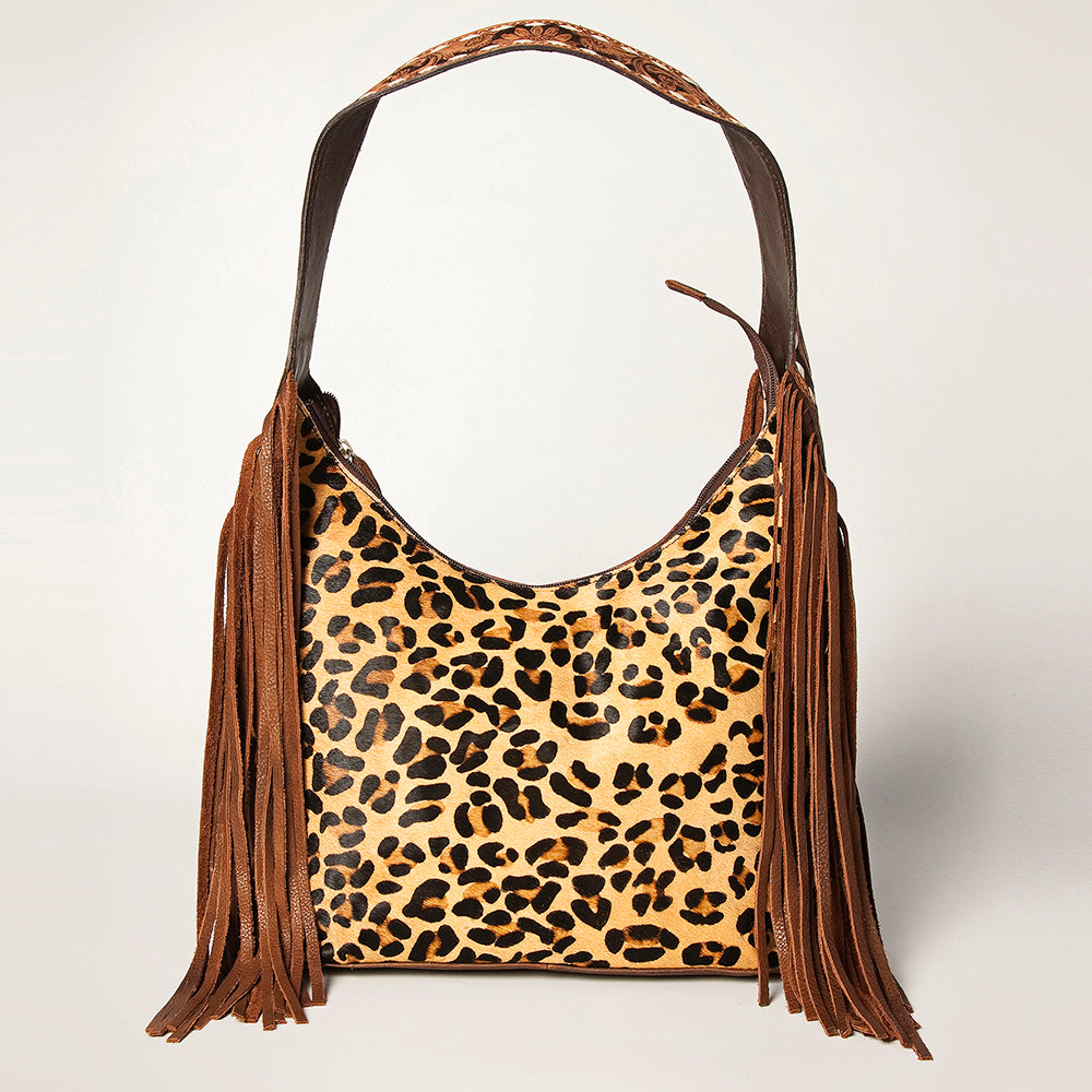 American Darling Hobo Hair On Genuine Leather Women Bag Western Handbag Purse