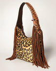American Darling Hobo Hair On Genuine Leather Women Bag Western Handbag Purse