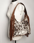 American Darling Hobo Hair On Genuine Leather Women Bag Western Handbag Purse