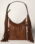 American Darling Hobo Hair On Genuine Leather Women Bag Western Handbag Purse