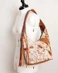 American Darling Hobo Hair On Genuine Leather Women Bag Western Handbag Purse