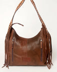American Darling Hobo Hair On Genuine Leather Women Bag Western Handbag Purse