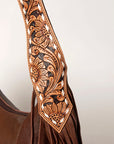 American Darling Hobo Hair On Genuine Leather Women Bag Western Handbag Purse