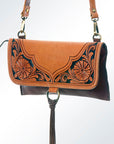 American Darling ADBGI113 Small Crossbody Hand Tooled Genuine Leather Women Bag Western Handbag Purse