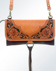 American Darling ADBGI113 Small Crossbody Hand Tooled Genuine Leather Women Bag Western Handbag Purse