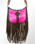 American Darling ADBGZ187PK Hobo Hair On Genuine Leather Women Bag Western Handbag Purse