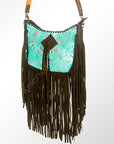American Darling ADBGZ187TRQ Hobo Hair On Genuine Leather Women Bag Western Handbag Purse