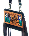 American Darling ADBGZ189 Wallet Hand Tooled Genuine Leather Women Bag Western Handbag Purse