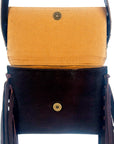 American Darling ADBGZ190 Small Crossbody Hand Tooled Genuine Leather Women Bag Western Handbag Purse