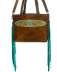 American Darling ADBGZ195 Tote Hand Tooled Genuine Leather Women Bag Western Handbag Purse