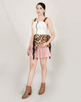 American Darling ADBGZ207CHE Envelope Hair-On Genuine Leather Women Bag Western Handbag Purse