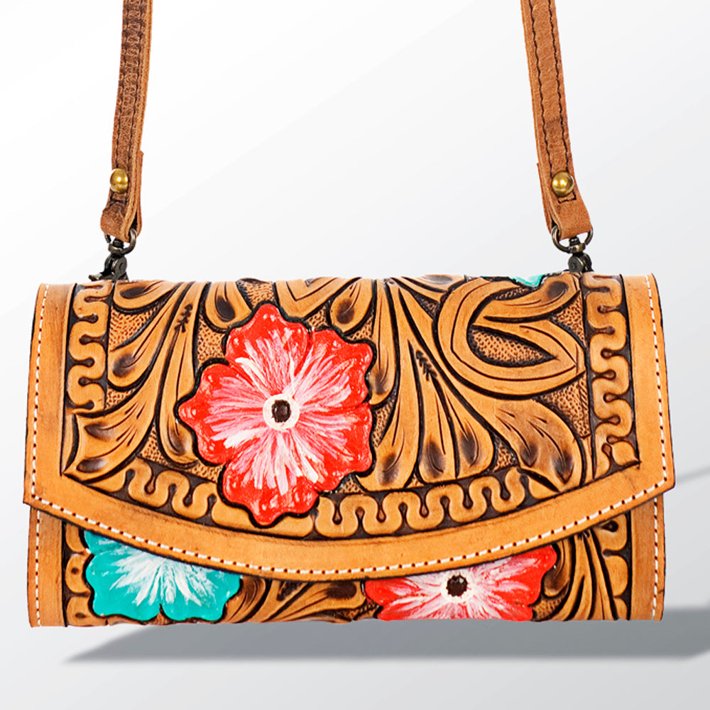 American Darling Organiser Hand Tooled Saddle Blanket Genuine Leather Western Women Bag Handbag Purse | Organiser Bag for Women | Cute Organiser Bag |Organiser Purse
