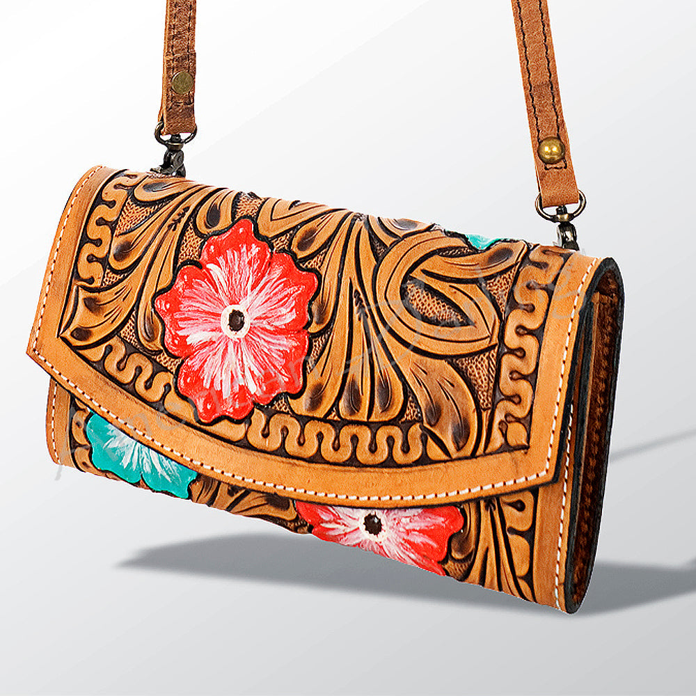 American Darling Organiser Hand Tooled Saddle Blanket Genuine Leather Western Women Bag Handbag Purse | Organiser Bag for Women | Cute Organiser Bag |Organiser Purse