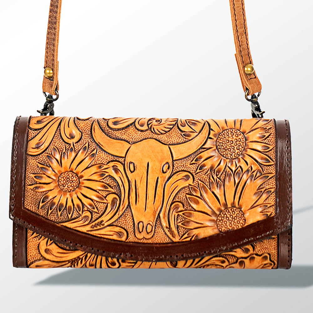 American Darling Organiser Hand Tooled Saddle Blanket Genuine Leather Western Women Bag Handbag Purse | Organiser Bag for Women | Cute Organiser Bag |Organiser Purse