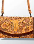 American Darling Organiser Hand Tooled Saddle Blanket Genuine Leather Western Women Bag Handbag Purse | Organiser Bag for Women | Cute Organiser Bag |Organiser Purse