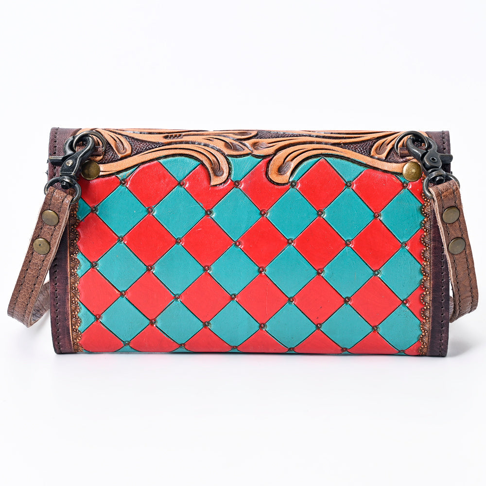 American Darling Organiser Hand Tooled Saddle Blanket Genuine Leather Western Women Bag Handbag Purse | Organiser Bag for Women | Cute Organiser Bag |Organiser Purse