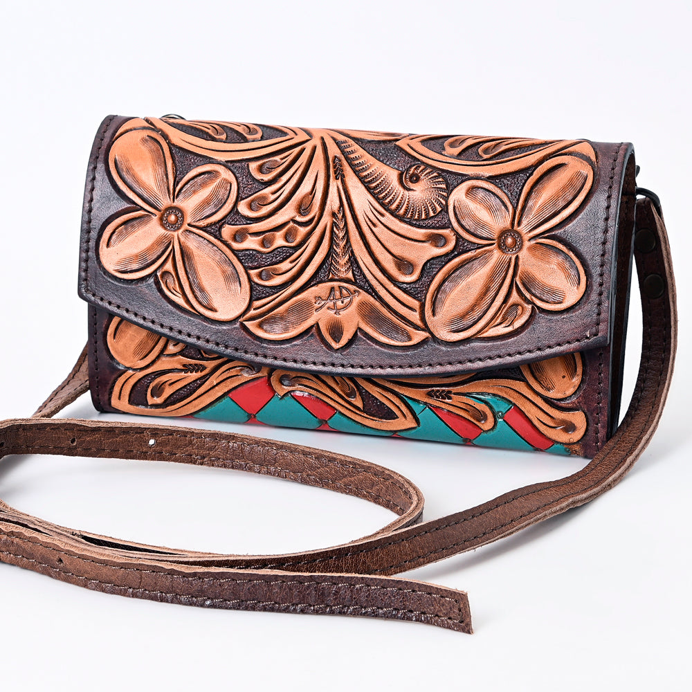 American Darling Organiser Hand Tooled Saddle Blanket Genuine Leather Western Women Bag Handbag Purse | Organiser Bag for Women | Cute Organiser Bag |Organiser Purse