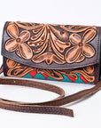 American Darling Organiser Hand Tooled Saddle Blanket Genuine Leather Western Women Bag Handbag Purse | Organiser Bag for Women | Cute Organiser Bag |Organiser Purse