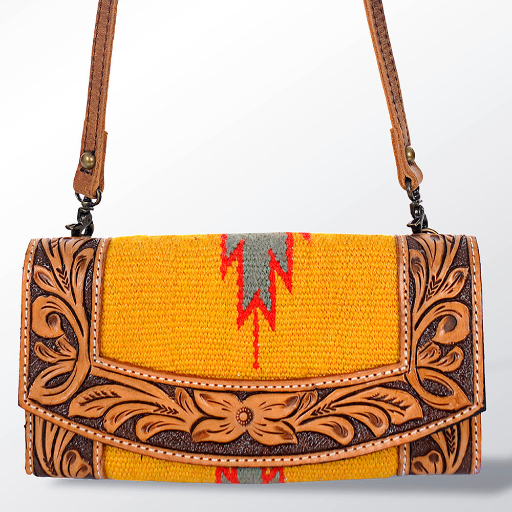 American Darling Organiser Hand Tooled Saddle Blanket Genuine Leather Western Women Bag Handbag Purse | Organiser Bag for Women | Cute Organiser Bag |Organiser Purse