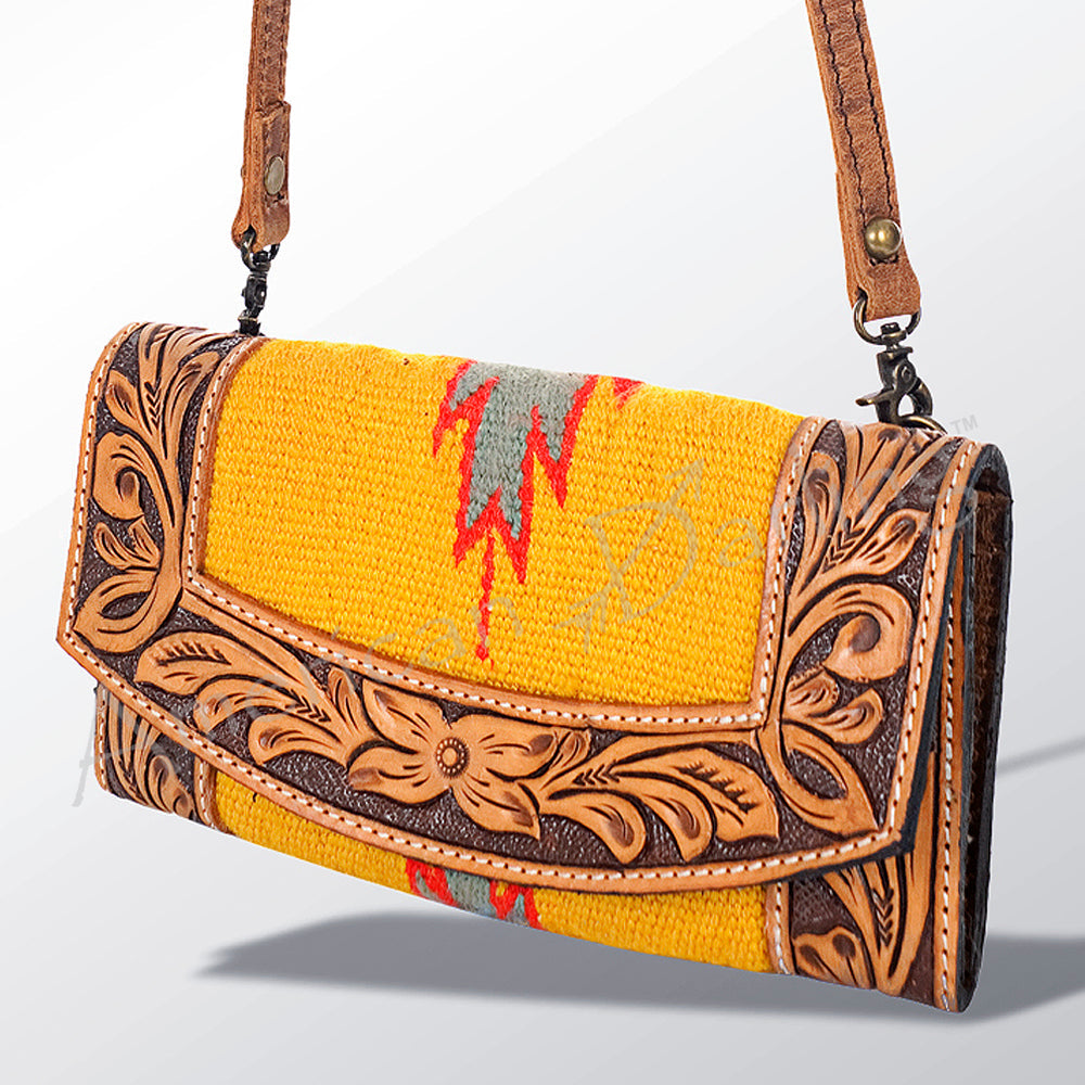 American Darling Organiser Hand Tooled Saddle Blanket Genuine Leather Western Women Bag Handbag Purse | Organiser Bag for Women | Cute Organiser Bag |Organiser Purse