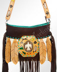 American Darling ADBG521 Tote Hand Tooled Genuine Leather Women Bag Western Handbag Purse
