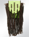 American Darling ADBG532GRN Crossbody Hair-On Genuine Leather Women Bag Western Handbag Purse