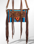 American Darling ADBG534 Tote Hand Tooled Saddle Blanket Genuine Leather Women Bag Western Handbag Purse