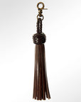 American Darling Tassel Fringes Genuine Leather For Bags Dark Brown
