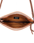 American Darling Small Crossbody Hand Tooled Hair On Genuine Leather Women Bag Western Handbag Purse