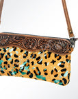 American Darling Small Crossbody Hand Tooled Hair On Genuine Leather Women Bag Western Handbag Purse