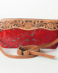 American Darling Small Crossbody Hand Tooled Hair On Genuine Leather Women Bag Western Handbag Purse