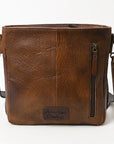 American Darling ADBG515 Large Crossbody Hair-On Genuine Leather Women Bag Western Handbag Purse